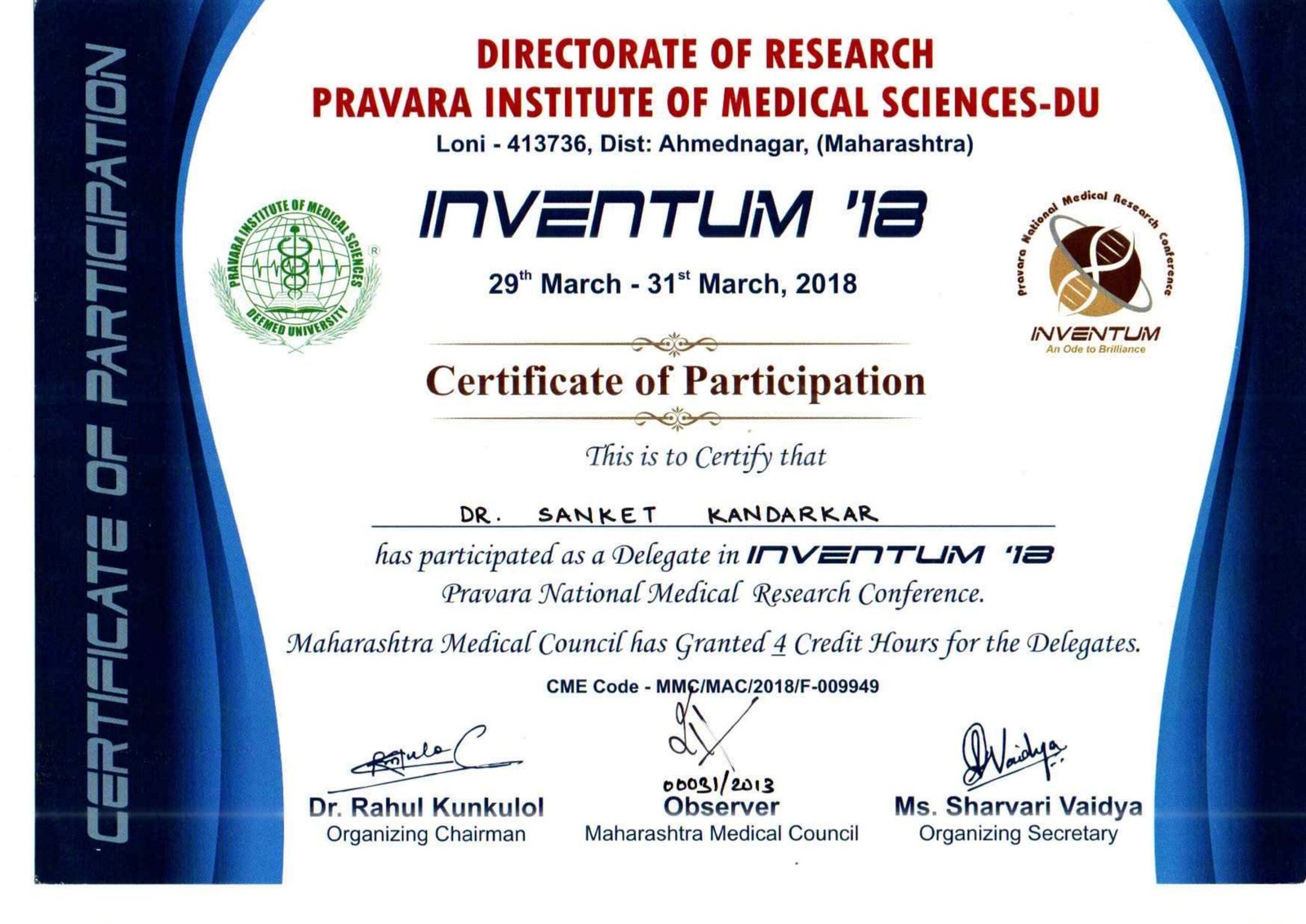 List of certificate-10